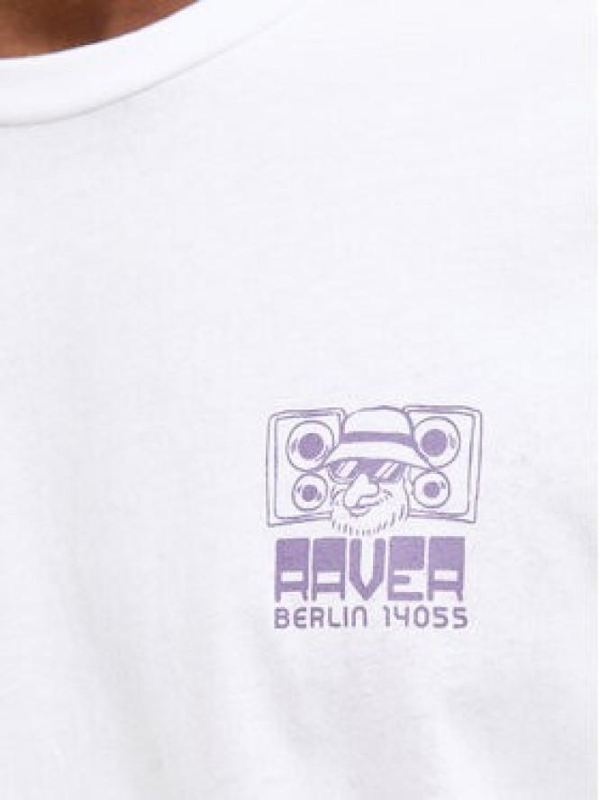 Jack & Jones T-Shirt Raver 12301189 Biały Relaxed Fit