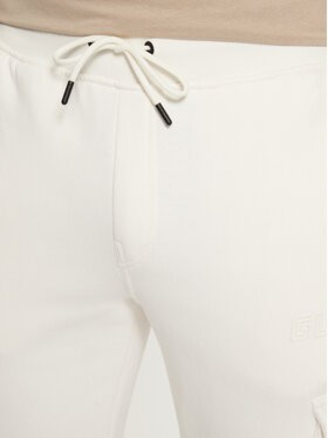 Guess Spodnie materiałowe Z4YB08 K9V31 Écru Regular Fit