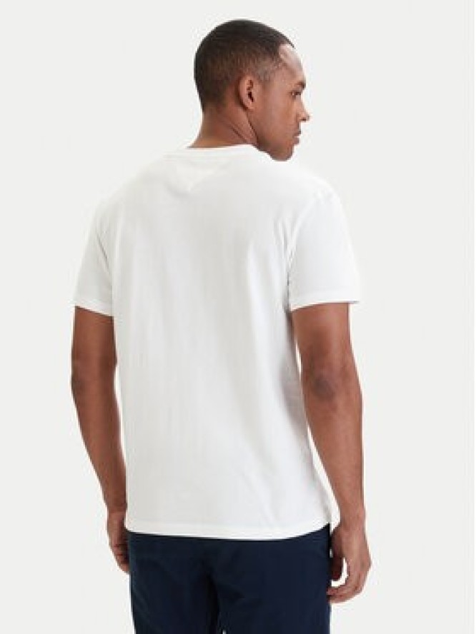 Tommy Jeans T-Shirt DM0DM22548 Biały Regular Fit