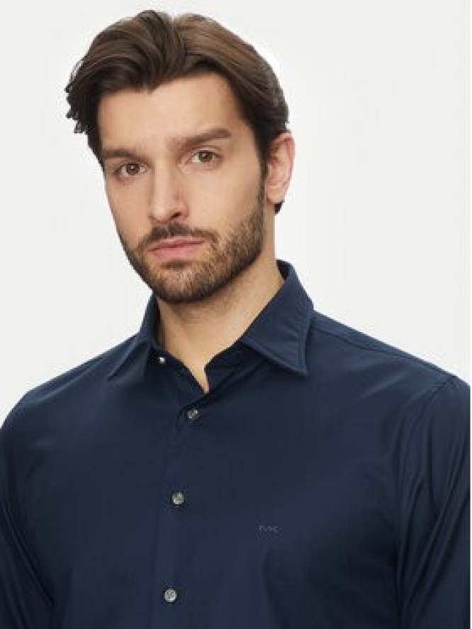 Michael Kors Koszula MD0MD91514 Granatowy Slim Fit