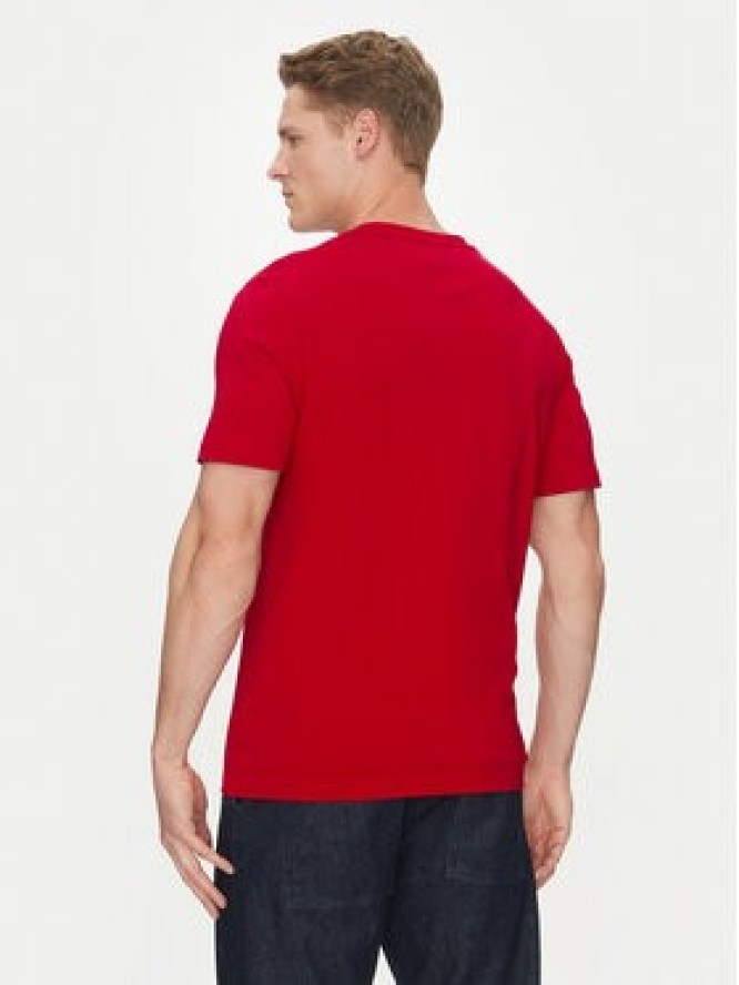 Tommy Hilfiger T-Shirt Center Stack MW0MW38621 Czerwony Regular Fit