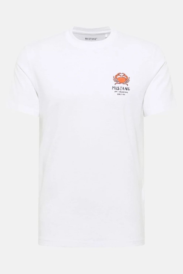 Męski T-Shirt Mustang Style Austin Bright White 1016495 2007