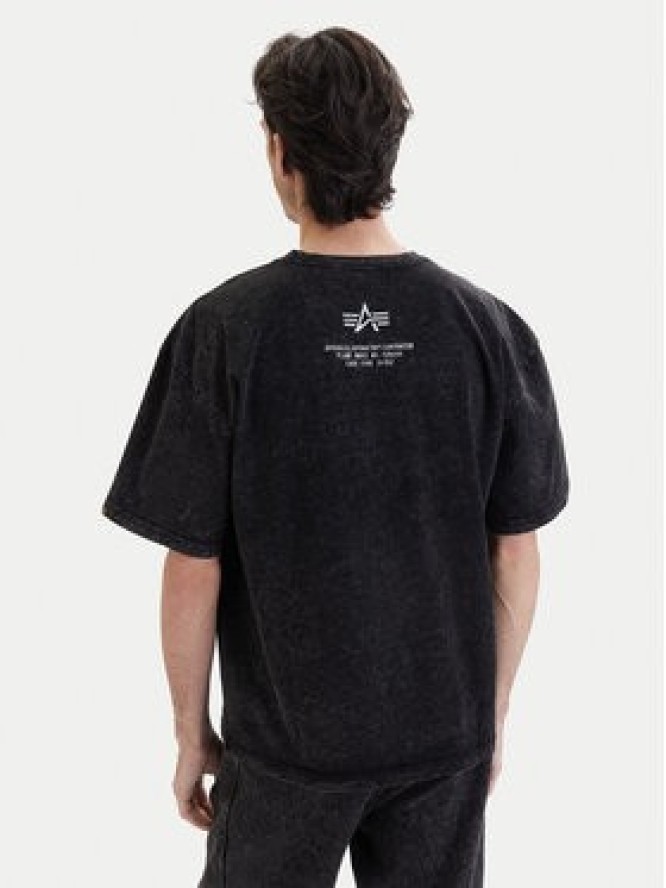 Alpha Industries T-Shirt Acid Logo 258519 Czarny Regular Fit