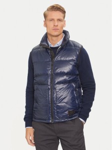 La Martina Bezrękawnik ZMO007 PA078 Granatowy Regular Fit