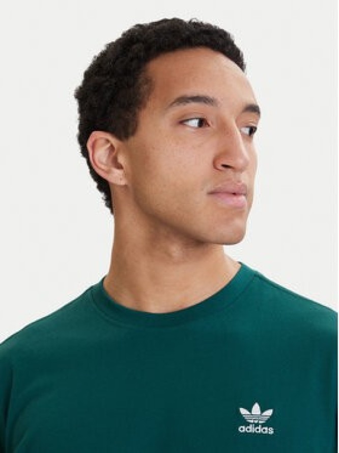 adidas T-Shirt Trefoil Essentials KD1323 Zielony Regular Fit