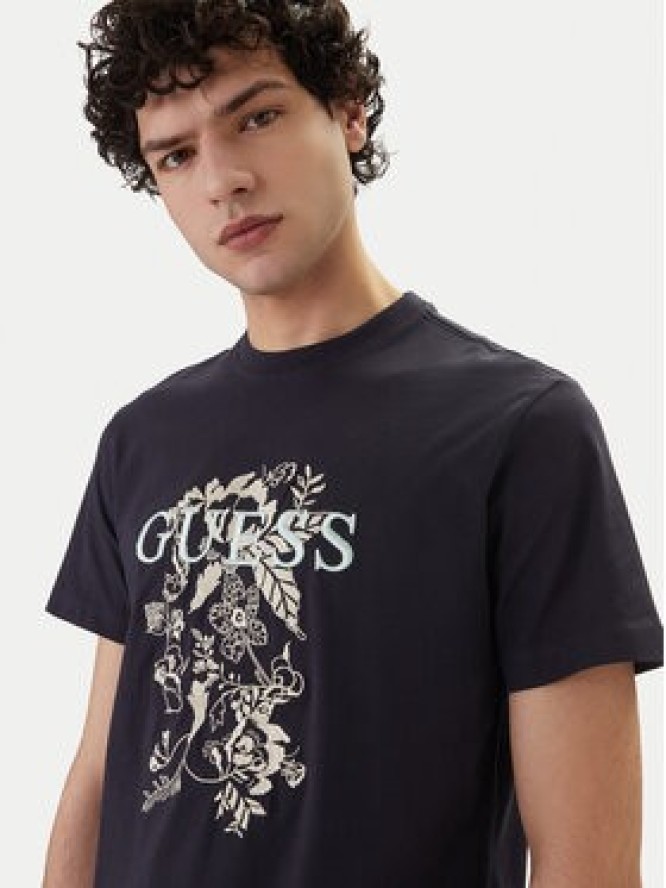 Guess T-Shirt M6GI17 K3038 Granatowy Regular Fit