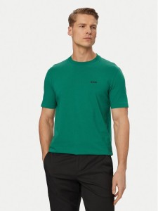 BOSS T-Shirt 50506373 Zielony Regular Fit
