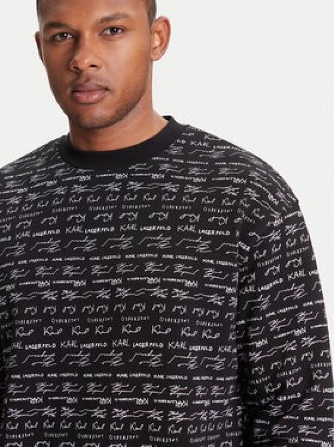 KARL LAGERFELD Bluza 705109 553910 Czarny Regular Fit