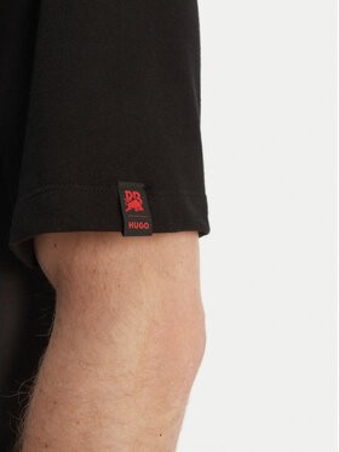 HUGO T-Shirt Delel_RB 50564572 Czarny Relaxed Fit