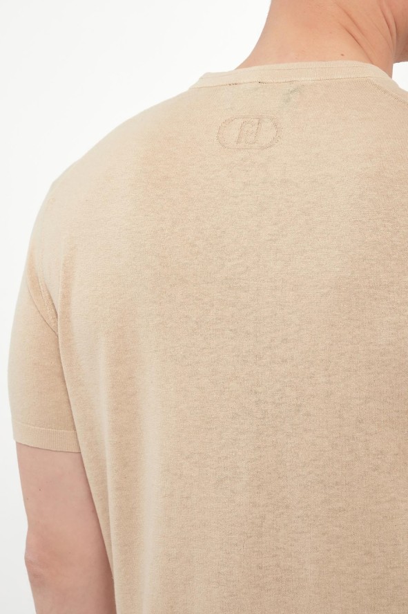 T-shirt męski z lnem LIU JO