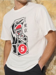 Koszulka comfort fit - kremowy