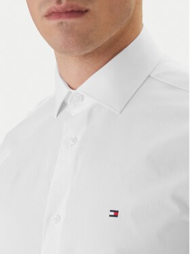 Tommy Hilfiger Koszula MW0MW38347 Biały Slim Fit