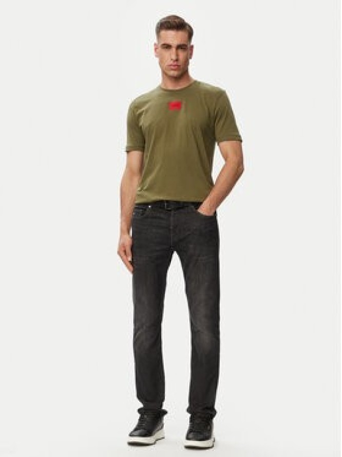 HUGO T-Shirt Diragolino212 50447978 Khaki Regular Fit