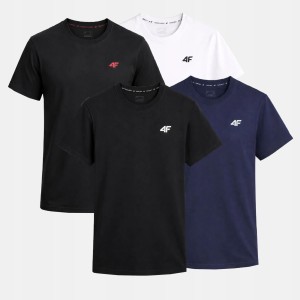 KOMPLET KOSZULEK MĘSKICH 4F ZESTAW 4PAK T-SHIRT TTSHM3341