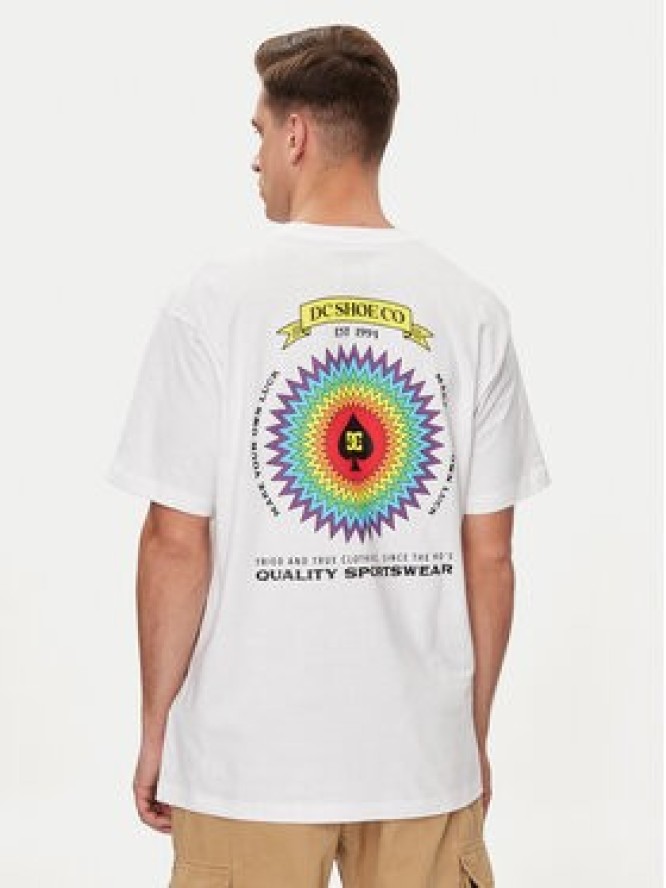 DC Shoes T-Shirt Lucky Hand Hss ADYZT05366 Biały Regular Fit