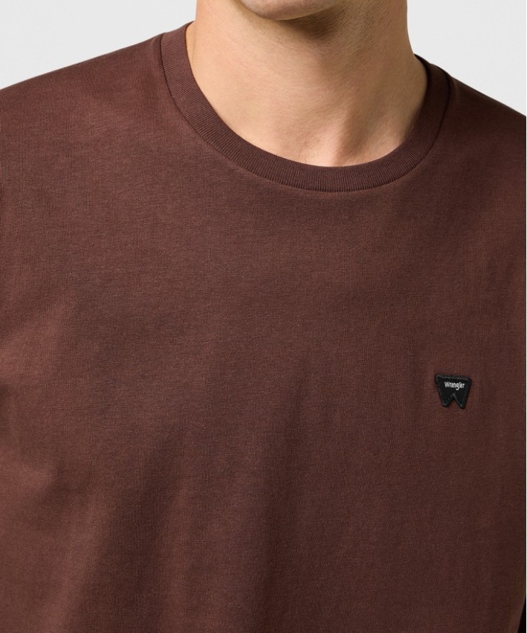 MESKA KOSZULKA WRANGLER SIGN OFF TEE MAHOGANY 112371484