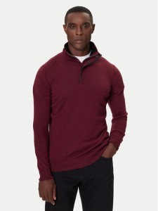 KARL LAGERFELD Sweter 655005 554399 Bordowy Slim Fit