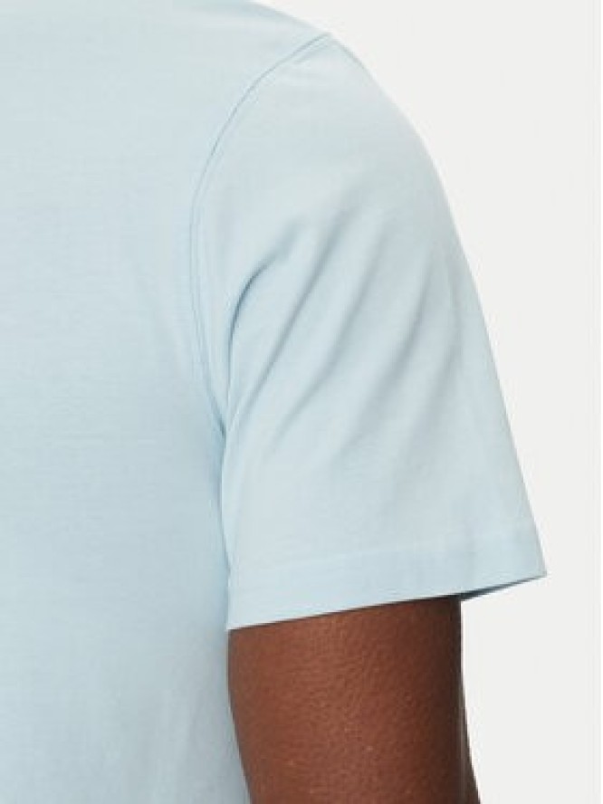 Barbour T-Shirt Essential Sports MTS0331BU17 Błękitny Tailored Fit