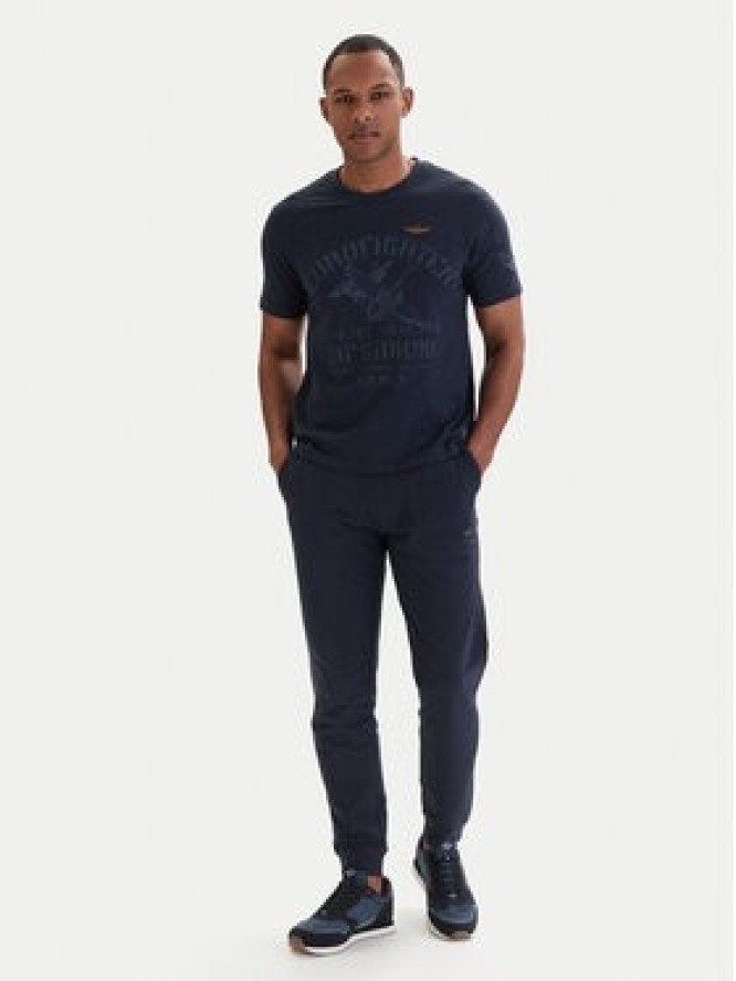 Aeronautica Militare T-Shirt 261TS2525UJ00686 Granatowy Regular Fit