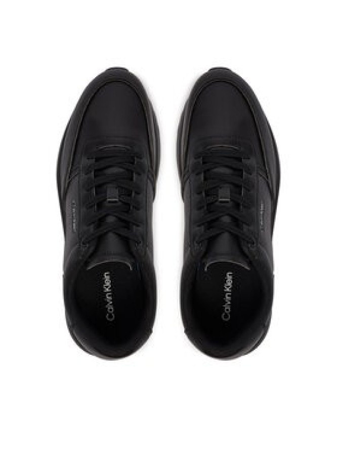 Calvin Klein Sneakersy City Runner Laceup Lth HM0HM02146 Czarny
