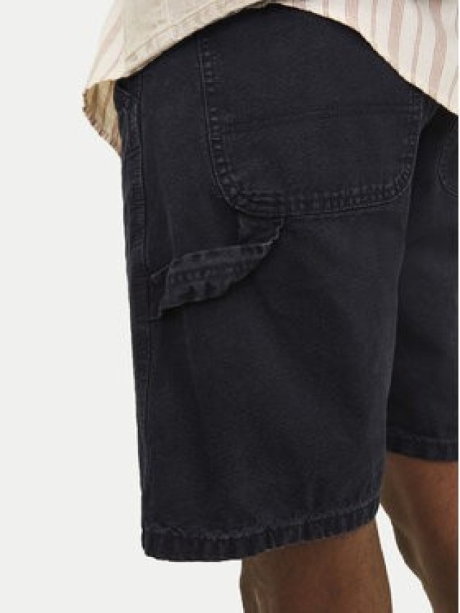 Jack & Jones Szorty jeansowe Jjitony 12252814 Czarny Loose Fit