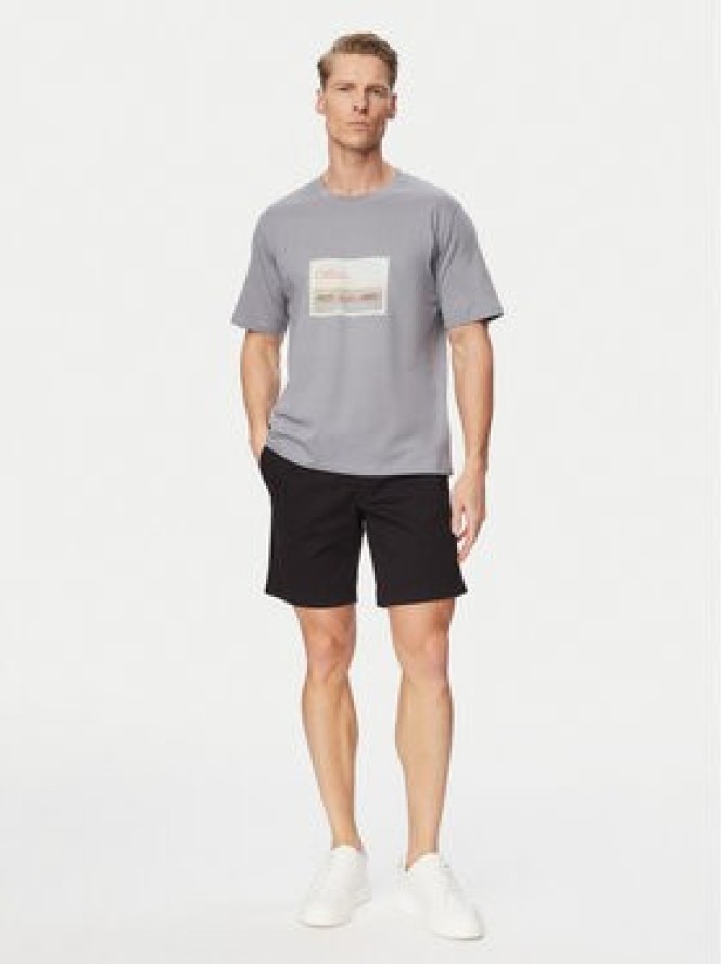 Jack & Jones Szorty materiałowe Jaiden Rocco 12292831 Czarny Regular Fit