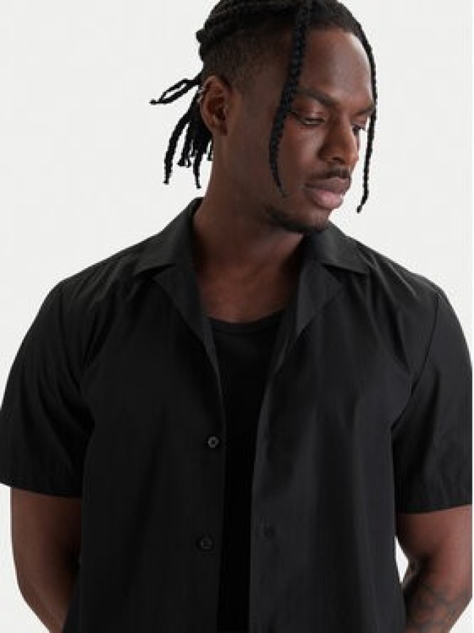 HUGO Koszula Ellino 50560584 Czarny Relaxed Fit