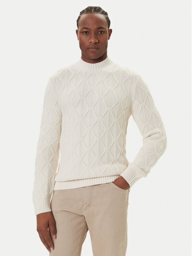 JOOP! Jeans Sweter 15 JJK-18Floriano 30047403 Écru Modern Fit