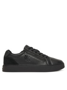 Calvin Klein Sneakersy Classic Cup Laceup Zip Lth YM0YM01437 Czarny