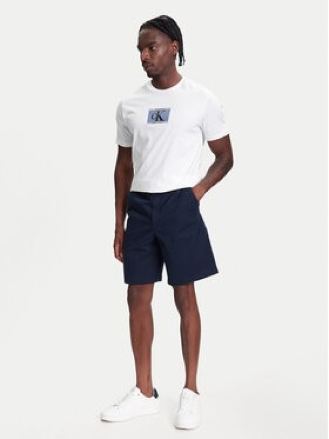 Calvin Klein Jeans Szorty materiałowe LV040EM618 Granatowy Regular Fit