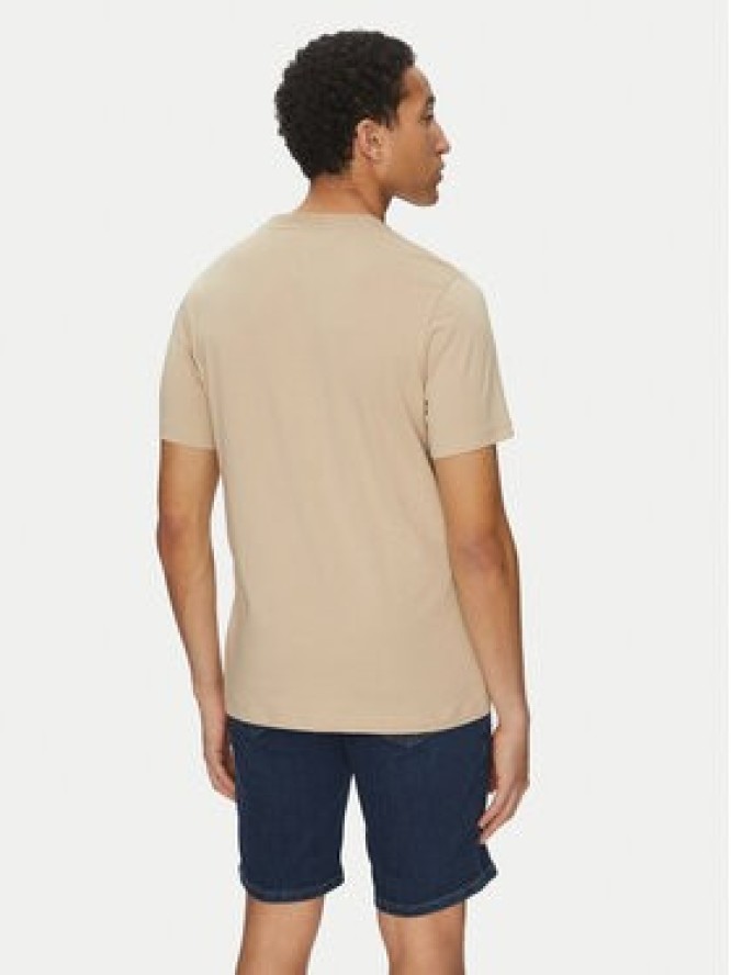 Tommy Hilfiger T-Shirt Flag Box MW0MW38636 Beżowy Regular Fit