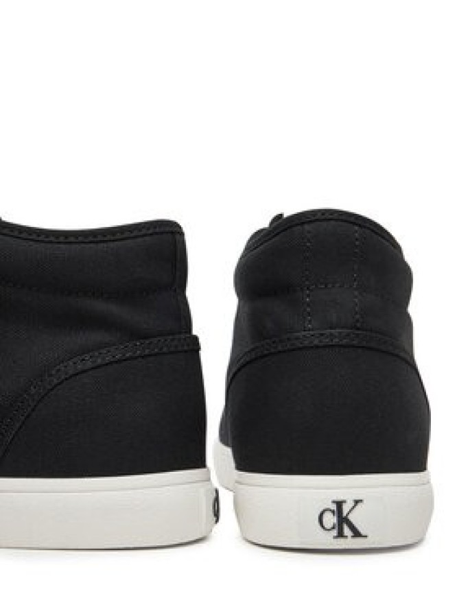 Calvin Klein Jeans Sneakersy Ess Vulc Mid Mg Canvas YM0YM01210 Czarny