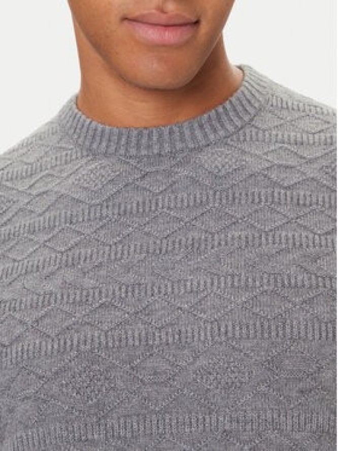 Guess Sweter M5BR42 Z2ZK2 Szary Regular Fit