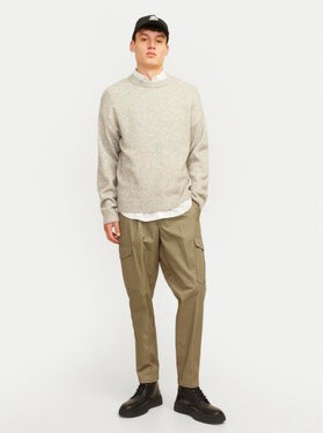 Jack & Jones Spodnie materiałowe Bill 12247358 Brązowy Tapered Fit
