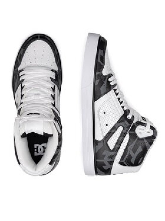 DC Shoes Sneakersy PURE HIGH-TOP WC ADYS400043-XKWS Biały