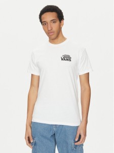 Vans T-Shirt Sneaky VN000M3Y Biały Regular Fit