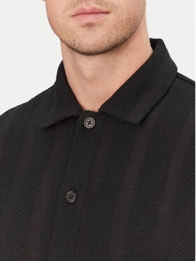 Resteröds Koszula Kirk 10251 7400 Czarny Regular Fit