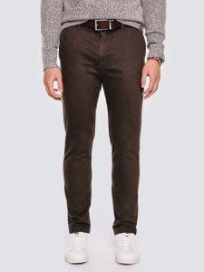 Spodnie męskie chinosy brązowe Erhatin 803