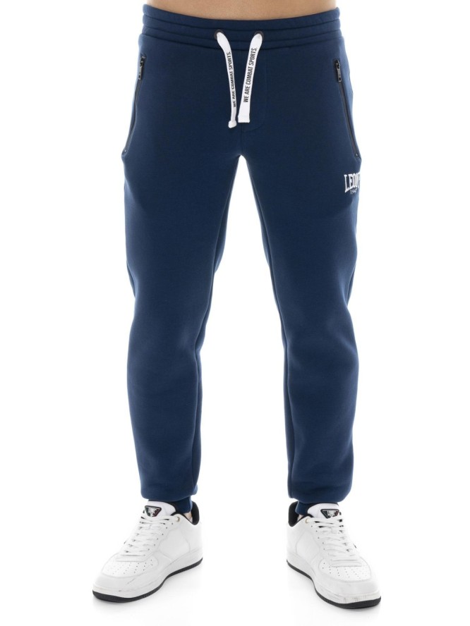 Leone 1947 Soft Basic Herren Zimowe spodnie z Bündchen