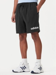 adidas Szorty sportowe Essentials Linear JE9012 Czarny Regular Fit