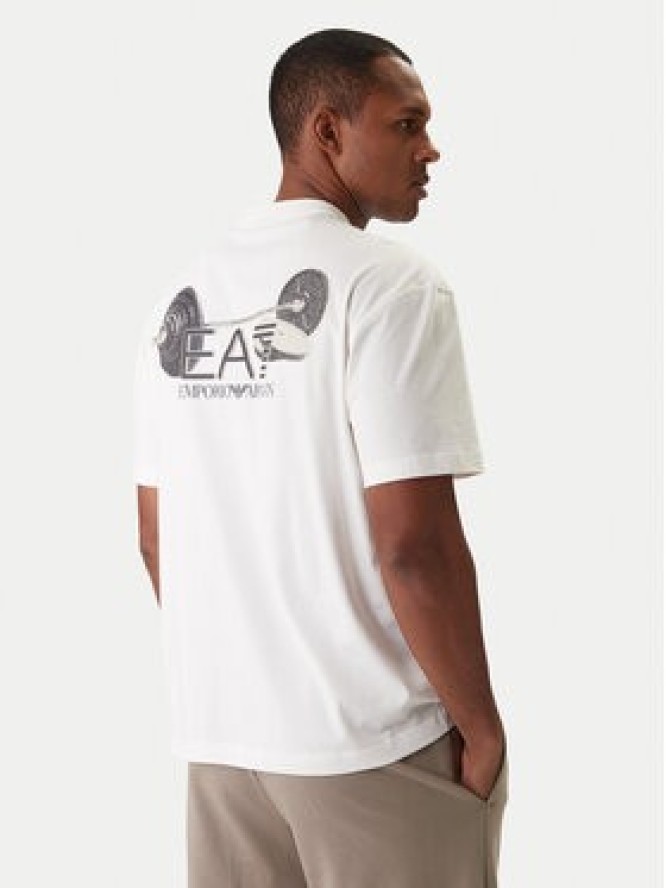 EA7 Emporio Armani T-Shirt 7M001402 AF22264 U0004 Écru Regular Fit