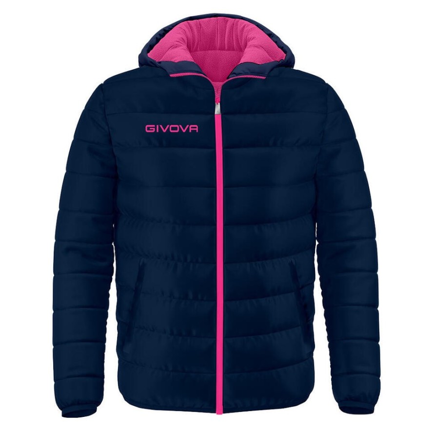 Kurtka sportowa pikowana Givova Olanda z kapturem L