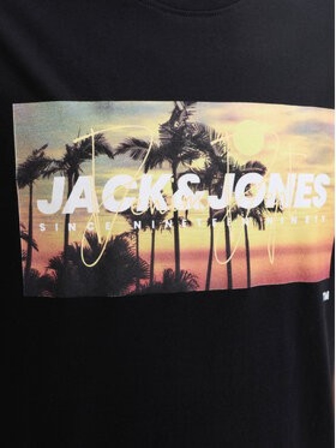 Jack & Jones T-Shirt Indiana Tee 12288112 Czarny Regular Fit