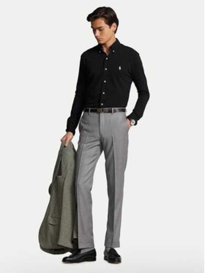 Polo Ralph Lauren Koszula Pique 710654408 Czarny Regular Fit