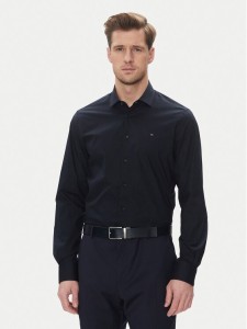 Tommy Hilfiger Koszula MW0MW39279 Granatowy Slim Fit
