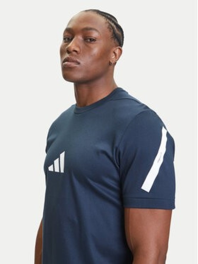 adidas T-Shirt Z.N.E. JW4735 Granatowy Regular Fit