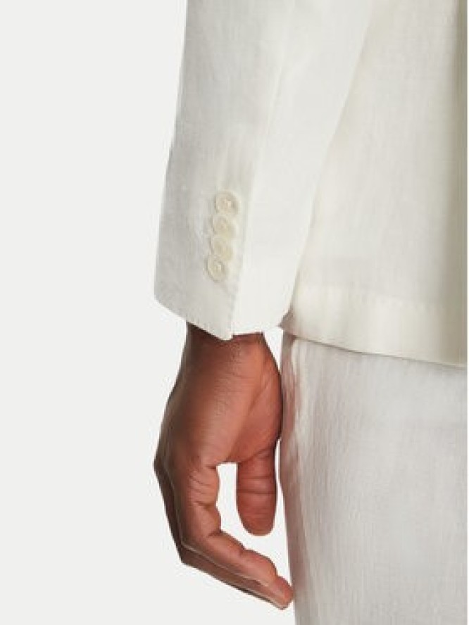 BOSS Marynarka C-Huge-Peak-252 50540516 Biały Slim Fit