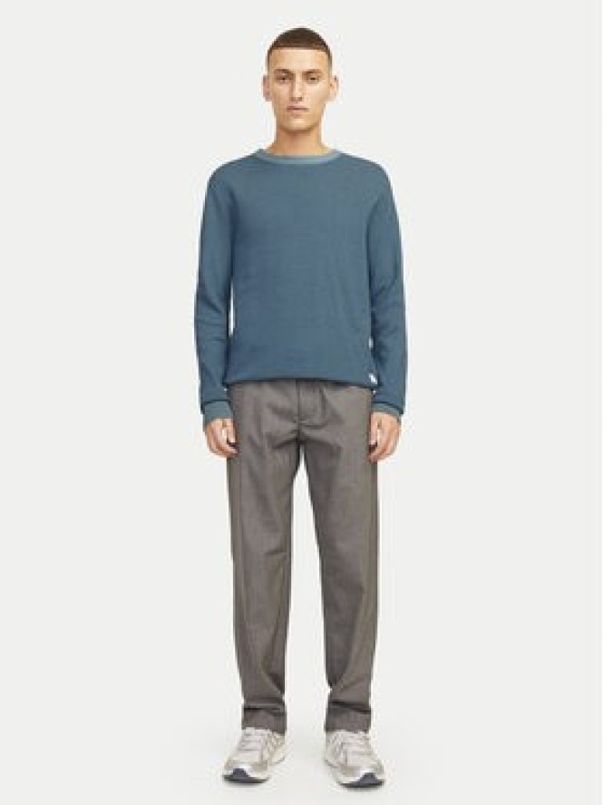 Jack & Jones Sweter Globe 12258139 Niebieski Regular Fit