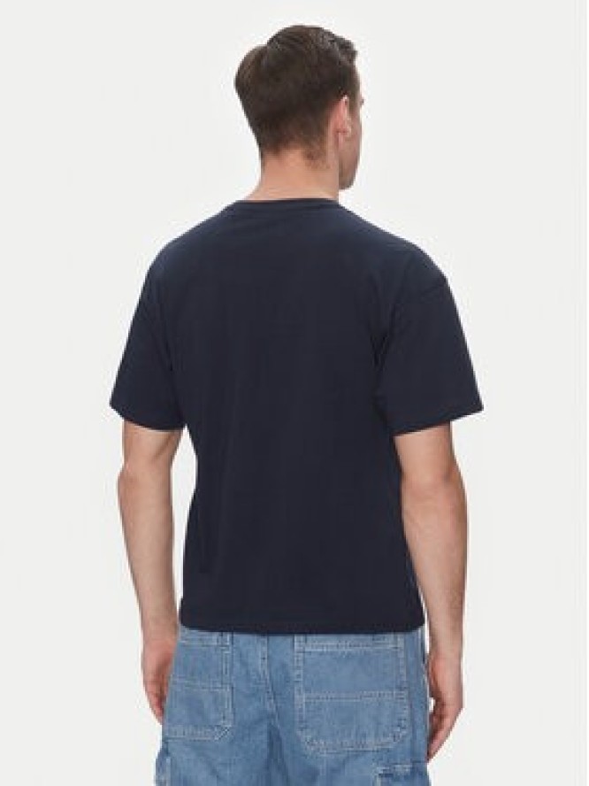 Schott NYC T-Shirt TSTRAVIS Granatowy Regular Fit