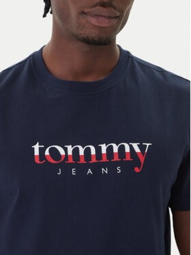 Tommy Jeans T-Shirt DM0DM21978 Granatowy Regular Fit